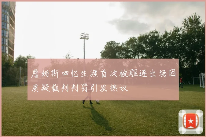 詹姆斯回忆生涯首次被驱逐出场因质疑裁判判罚引发热议